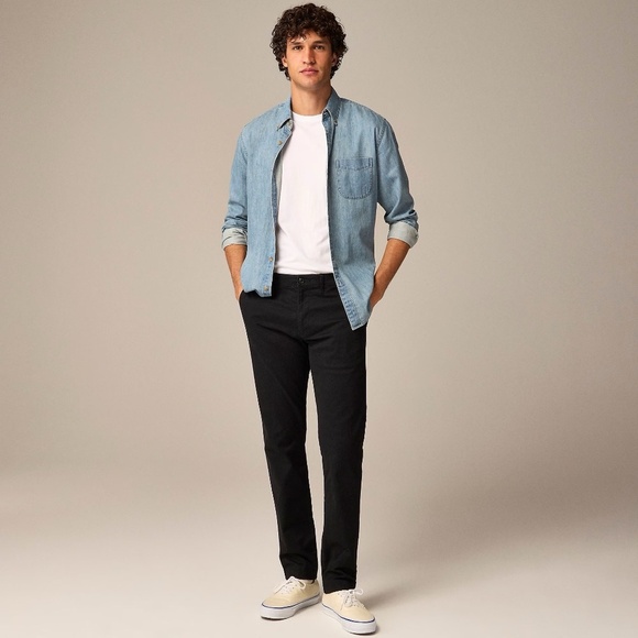 Men’s J. CREW 484 Slim Fit Stretch Chino Pants Solid Black Pockets 31 x 30 31x30 - Picture 7 of 15